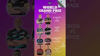 PDC World Grand Prix Quarter finals on tonight Who wins pdc pdctv worldgrandprix darts [upl. by Christos]