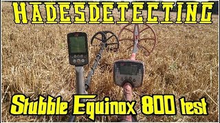 Minelab Equinox 800 amp Explorer SE on stubble field detecting [upl. by Arten]