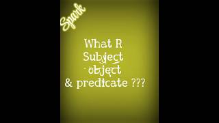 Subject predicate amp object  in tamil [upl. by Camden]