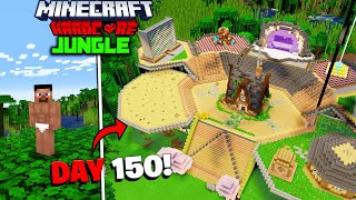 I Survived 150 Days in Jungle Only World in Minecraft Hardcore Hindi [upl. by Jadd]