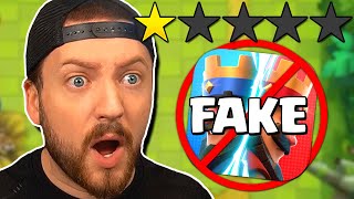 I Played the Worst Rated Clash Royale Ripoffs [upl. by Elok]