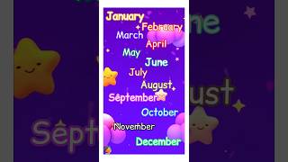 these are the months of the year song nurseryrhymes kidslearning vocabulary [upl. by Ahsitniuq646]