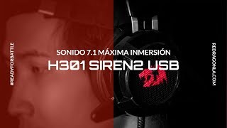 Audífonos gamer con sonido posicional 71  Redragon M301 Siren 2 [upl. by Ajiam]