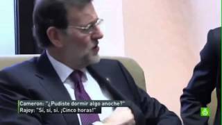 Rajoy hablando inglés  its very dificult todo eshto [upl. by Enyleuqcaj]