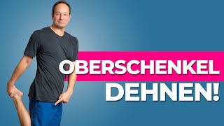 Oberschenkel dehnen  3 effektive Übungen gegen Knieschmerzen amp Arthrose [upl. by Yelwar]