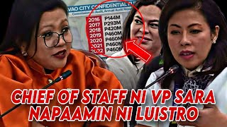 JINKY LUISTRO NAPAAMIN ANG CHIEF OF STAFF NI VP SARA DUTERTE AT TINURO ITO NAGUTOS [upl. by Malva]