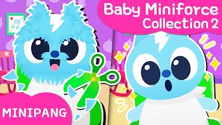 Learn colors with MINIPANG  🍼Baby Miniforce Collection2  MINIPANG TV 2D Play [upl. by Keelia]