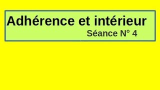 Part 4  Nombres réels topologie de IR adhérence intérieur voisinage ouvert fermé [upl. by Maris]