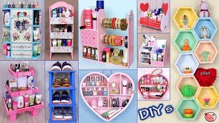 10 DIYs Room Organizer Idea  Cardboard Crafts  DIY Projects [upl. by Enalahs980]