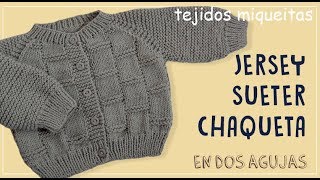 Chaqueta Gris con punto canasto subtitles available [upl. by Eiramit]