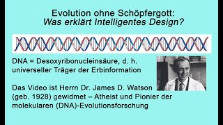 Evolution ohne Schöpfergott Was erklärt Intelligentes Design [upl. by Iggem]