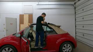 20032010 VW top install timelapse [upl. by Greenlee]