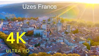 Uzes FRANCE in 4K Ultra HD  Majestic Duchy amp Dukes Castle of Uzes [upl. by Meng]