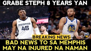 WOW Stephen Curry 8 Years highest paid Jackson ng Memphis injured na NAKO PO [upl. by Uuge773]