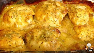 BAKED CHICKEN THIGHS IN MUSTARD SAUCE RECIPE [upl. by Aldred]