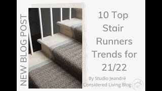 STAIR RUNNERS  Flatweave Stair Runner Carpet Trends [upl. by Selinda291]