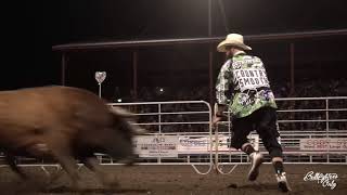 Weston Rutkowski  2018 Cody BFO Wrangler Bullfights [upl. by Langer25]