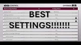 BEST SETTINGS FOR MLB THE SHOW 24 Hitting pitching and camera views [upl. by Asylla]