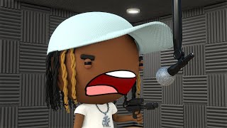 How King Von Records In The Studio [upl. by Attevroc]