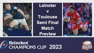 Leinster v Toulouse Preview Heineken Champions Cup Semi Final  European Rugby [upl. by Bluhm]