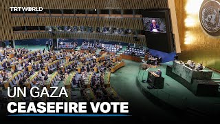 UN closer to Gaza ceasefire vote [upl. by O'Conner]