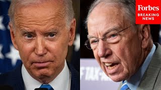 JUST IN Grassley Reveals Alleged Recordings Of Biden With Foreign National Who Allegedly Bribed Him [upl. by Christabella778]