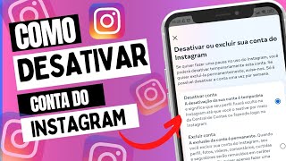 COMO DESATIVAR CONTA DO INSTAGRAM TEMPORARIAMENTE COMO DESATIVAR CONTA DO INSTAGRAM 2024 [upl. by Yecaw]