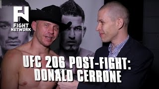 UFC 206 Donald Cerrone PostFight  quotJanuary 28 Denver Colorado Here I Comequot [upl. by Gaiser]