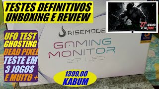 MONITOR GAMER  27 240hz 2K  RISE MODE TESTE GHOST DEAD PIXEL JOGOS E UNBOXING REVIEW COMPLETO [upl. by Nwadahs]