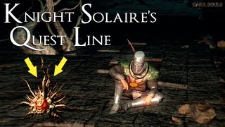 Dark Souls  Solaires Quest Line Saving Solaire In Lost Izalith And Summoning Him At Lord Gwyn [upl. by Nauqram]