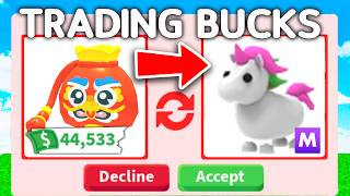 Trading BUCKS For PETS In Adopt ME [upl. by Orianna]