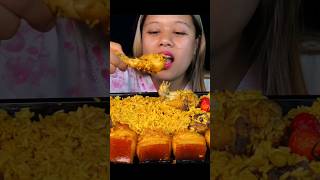 fattiest pork with chicken biryani mukbang pork eatingasmr porkbelly asmr eating chicken [upl. by Grover849]