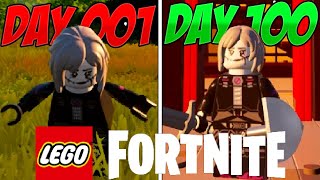 I Survived 100 Days in Lego Fortnite [upl. by Etezzil]