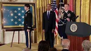 President Obama awards Captain William Swenson US Army the Medal of Honor [upl. by Barbarese]