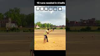 13 runs needed in 6 balls cricket gullycricketN [upl. by Tarfe]