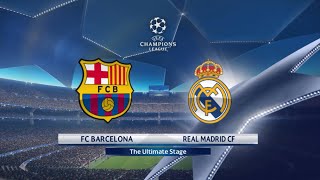 FC Barcelona Vs Real Madrid  Peter Drury  The Ultimate Stage Champions League Stadium PES 2018 [upl. by Aeneas]