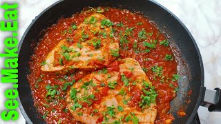 How to make Tuna steak with garlic tomato sauce [upl. by Eenel737]