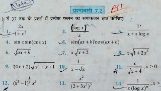 Class 12th maths l prashnawali 72 l NCERT l Solution l Chapter 7 l integration l one shot Aapka pat [upl. by Nolie]