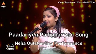 Neha Paadariyen Padippariyen Song Singing Outstanding in Super Singer Junior [upl. by Ver]