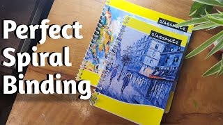 How To Make SPIRAL BINDING SKETCHBOOKNOTEBOOK At Home Without Machine DIY Spiral Sketchbook [upl. by Scornik]