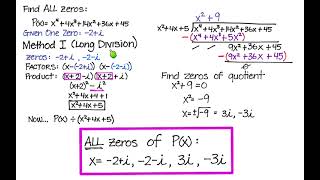 Unit 3 Test Practice dividing px by complex zero [upl. by Riem]