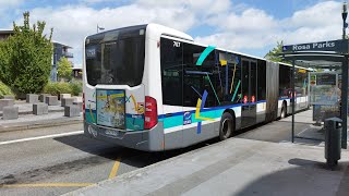 Bus  MercedesBenz Citaro GC2 n°707 Ligne C1 entre CessonViasilva et Rosa Parks [upl. by Ing]