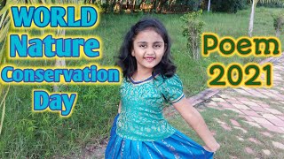 World Nature Conservation Day Poem 2021Easy Poem on NATUREPoem on World Nature Conservation Day [upl. by Ivz]