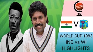 World Cup 1983 India vs West Indies First Macth Highlights  Part 1 [upl. by Leak]