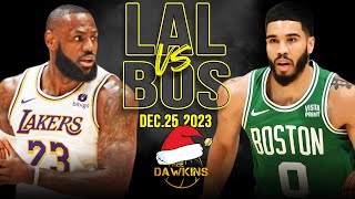 Los Angeles Lakers vs Boston Celtics Full Game Highlights  NBA Christmas 2023  FreeDawkins [upl. by Nehcterg914]