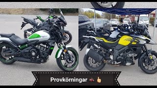 Provkörning Suzuki Vstrom Kawasaki Vulcan S och Versys [upl. by Liek826]