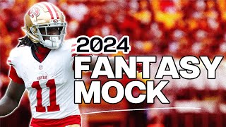 An Expert 2024 Fantasy Football Mock Draft [upl. by Mutz]