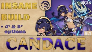 CANDACE FULL GUIDE  Talents Artifacts Weapons Team Comps Genshin 51 [upl. by Cyndie]