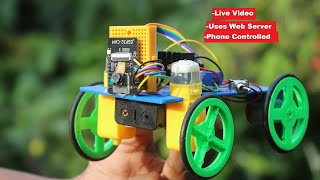 How to Make ESP32 Camera WiFi car  Surveillance Car using ESP32 Cam module with Live Video Feed [upl. by Hess716]