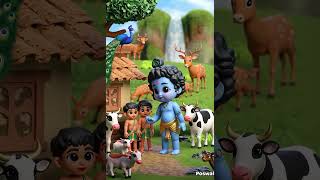 Chhoti Chhoti Gaiya kanha littlekrishna ytshorts ai [upl. by Asta]